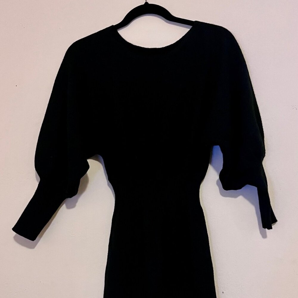 Calvaya Batwing Sleeve Sweater Dress